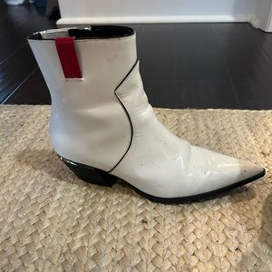 Calvin Klein White Boots